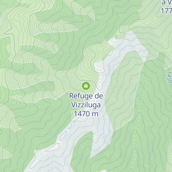 Map of Refuge de Vizziluga