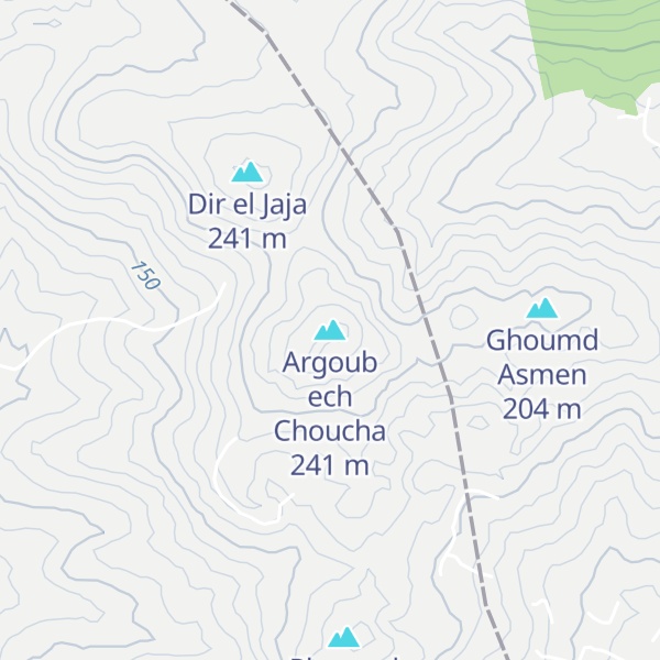 Map of Argoub ech Choucha