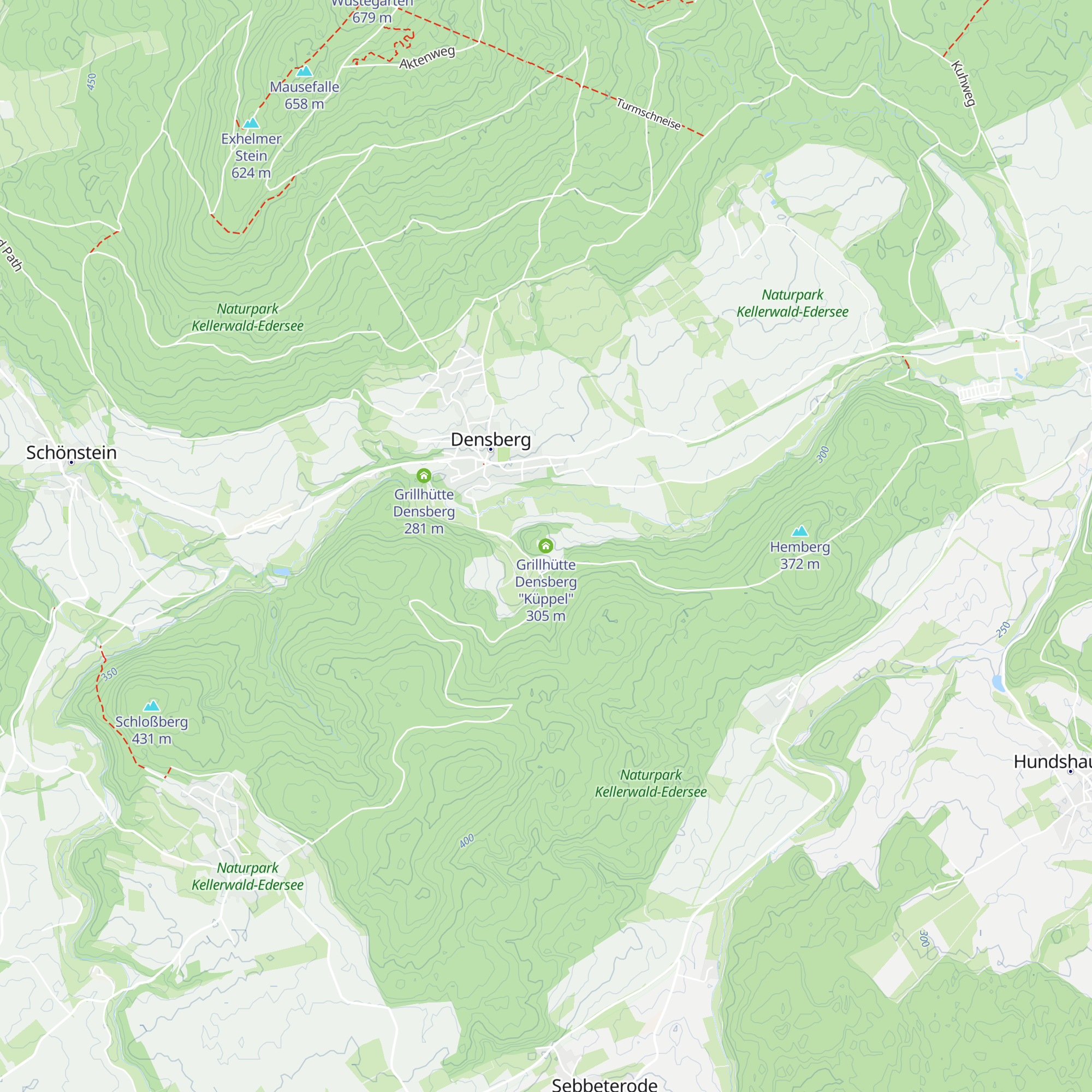 Grillhütte Densberg "Küppel" map