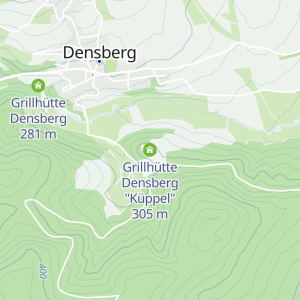 Map of Grillhütte Densberg "Küppel"