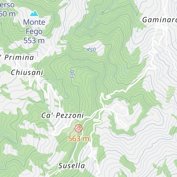 Map of Monte Magrera