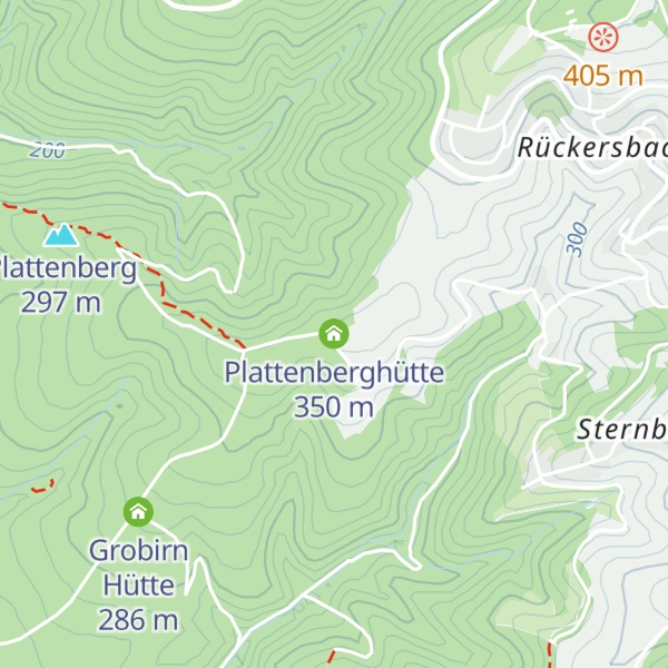 Map of Plattenberghütte