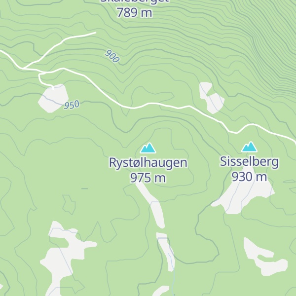 Map of Rystølhaugen