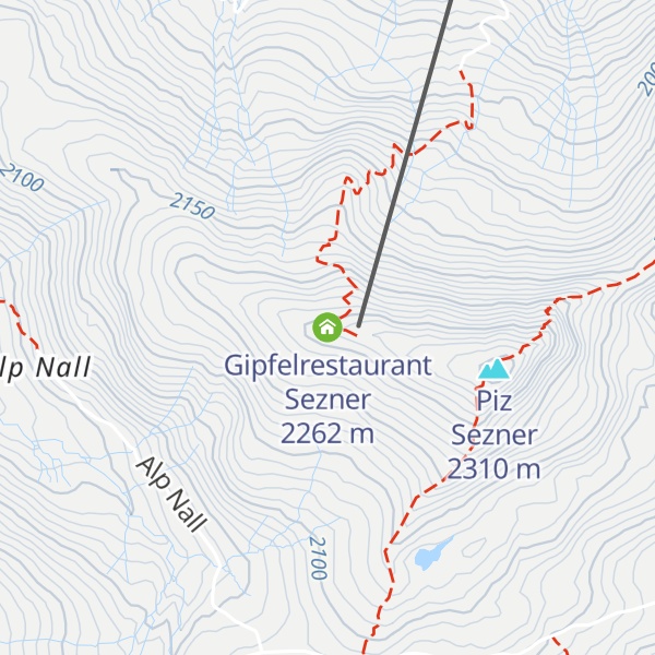 Map of Gipfelrestaurant Sezner