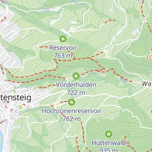 Map of Vorderhalden