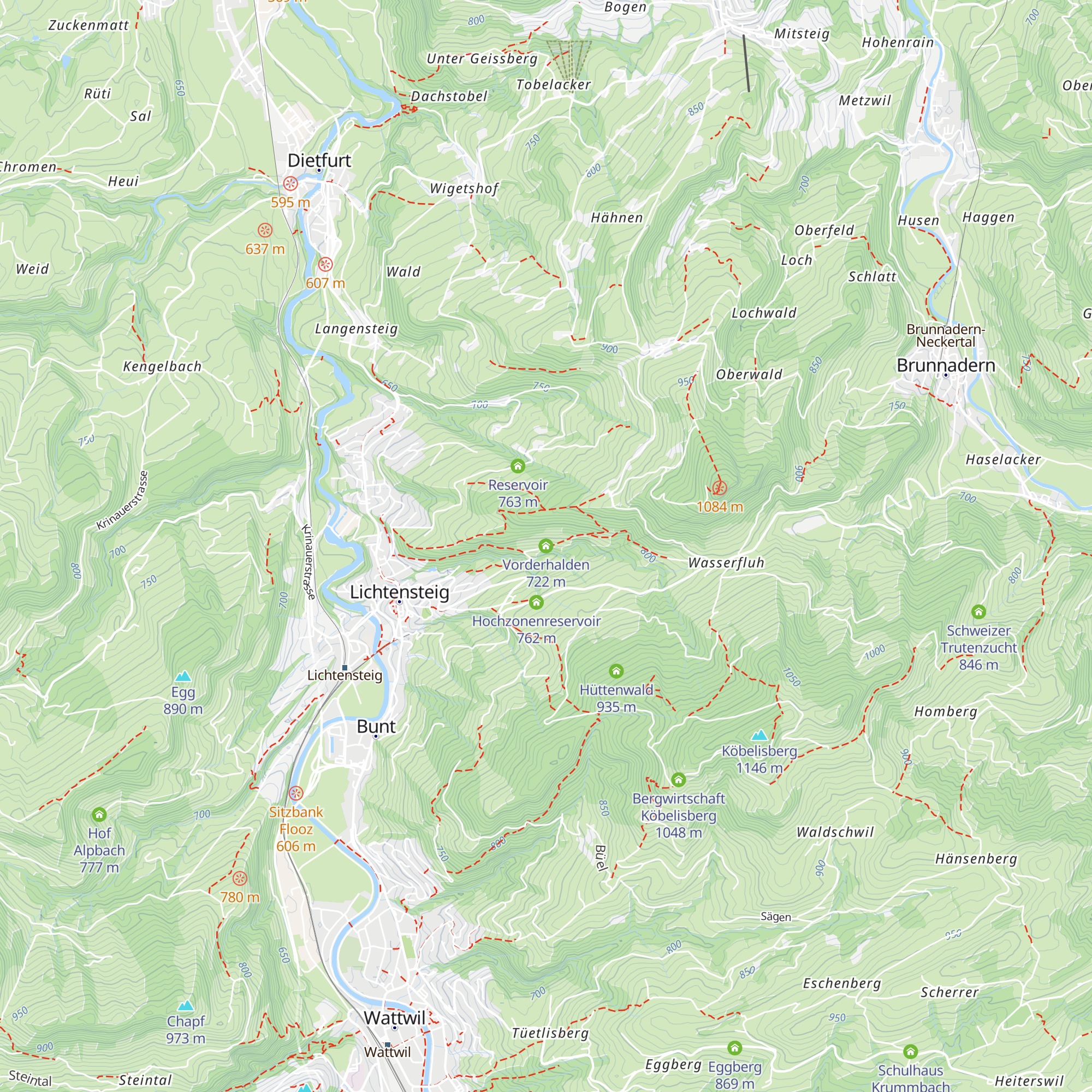 Vorderhalden map