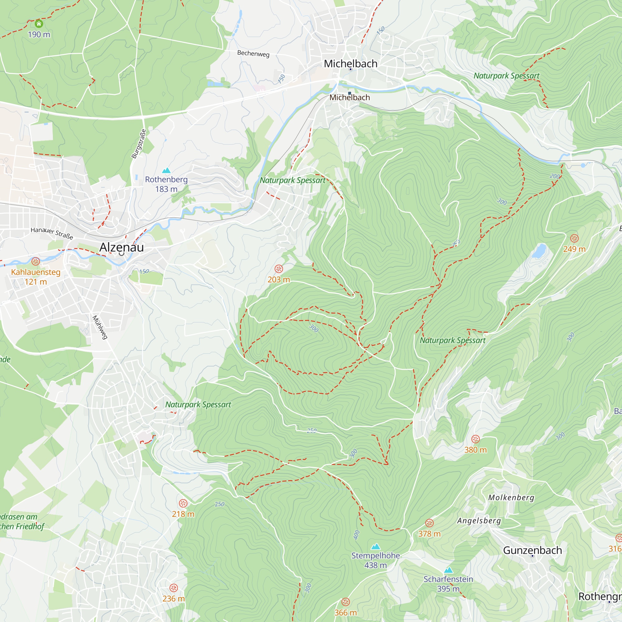 Schutz- und Rasthütte Hahnenkamm map