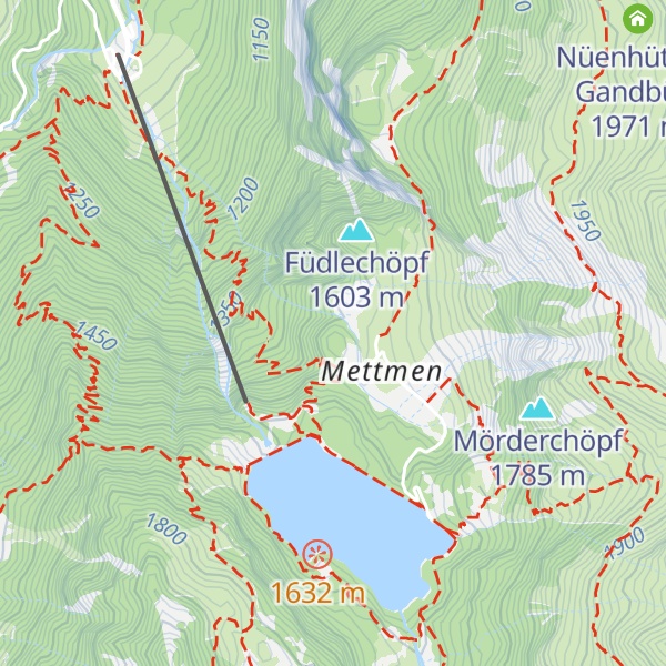 Map of Naturfründehuus Mettmen