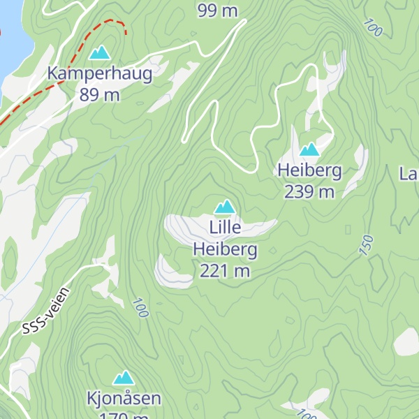 Map of Heibergliene