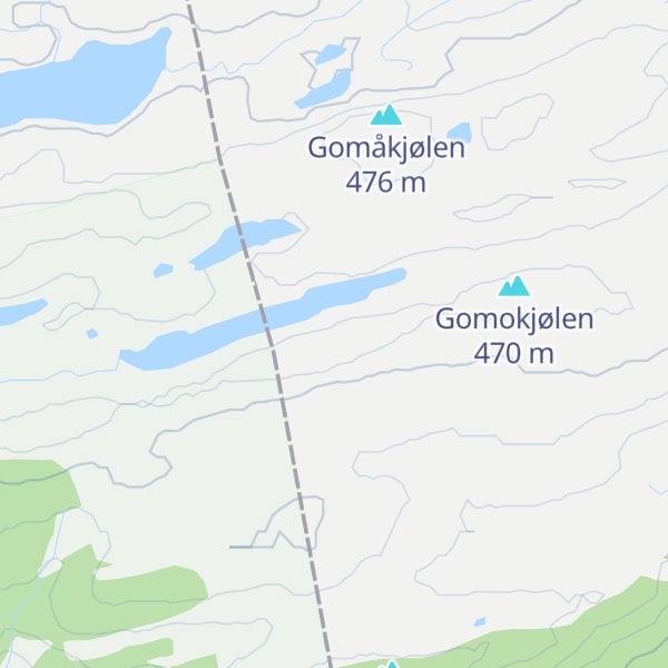 Map of Langvasskjølen