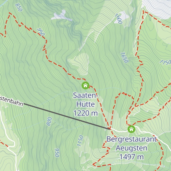Map of Saaten-Hütte