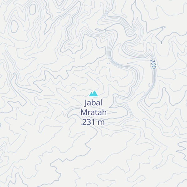 Map of Jabal Mratah
