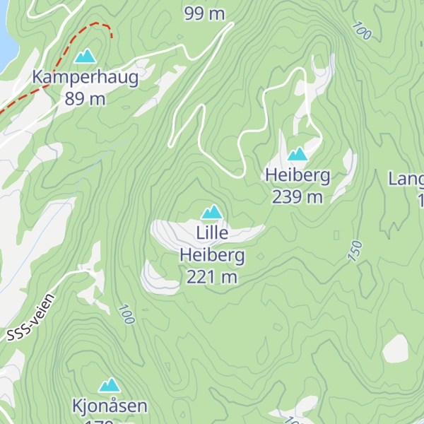 Map of Lille Heiberg