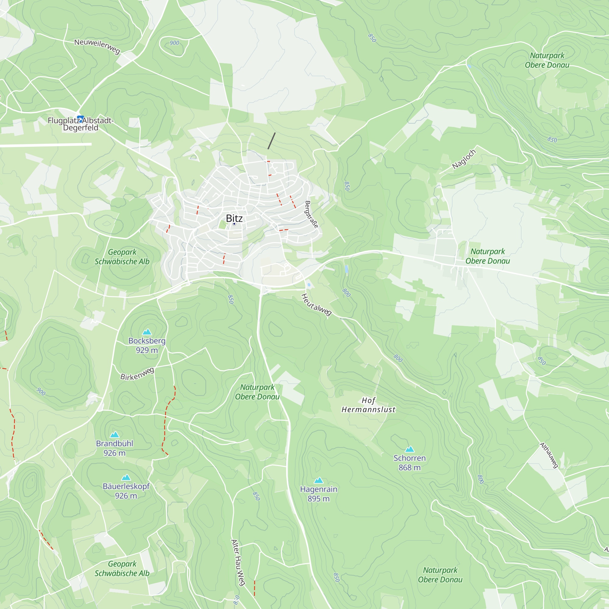 Waldhütte map