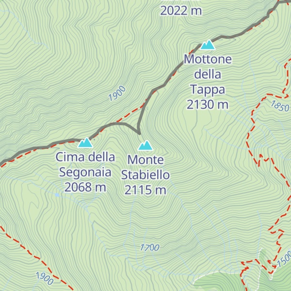 Map of Monte Stabiello