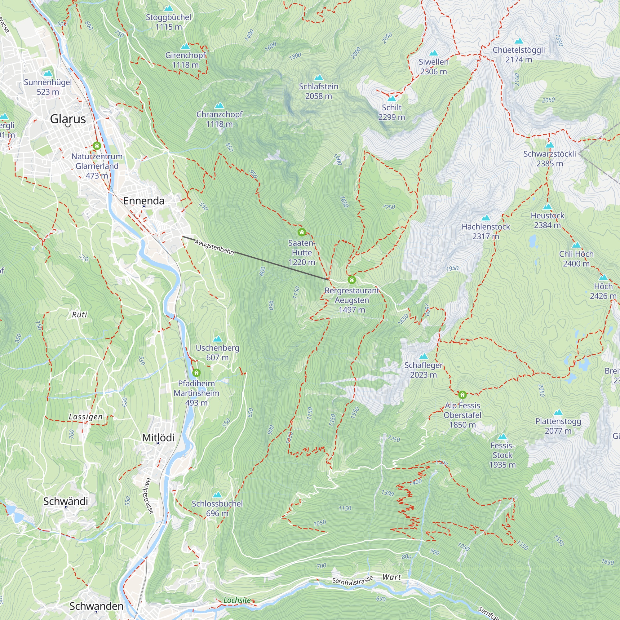 Brandhütte map