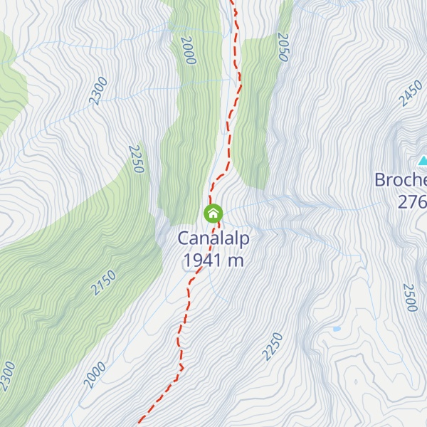 Map of Canalalp