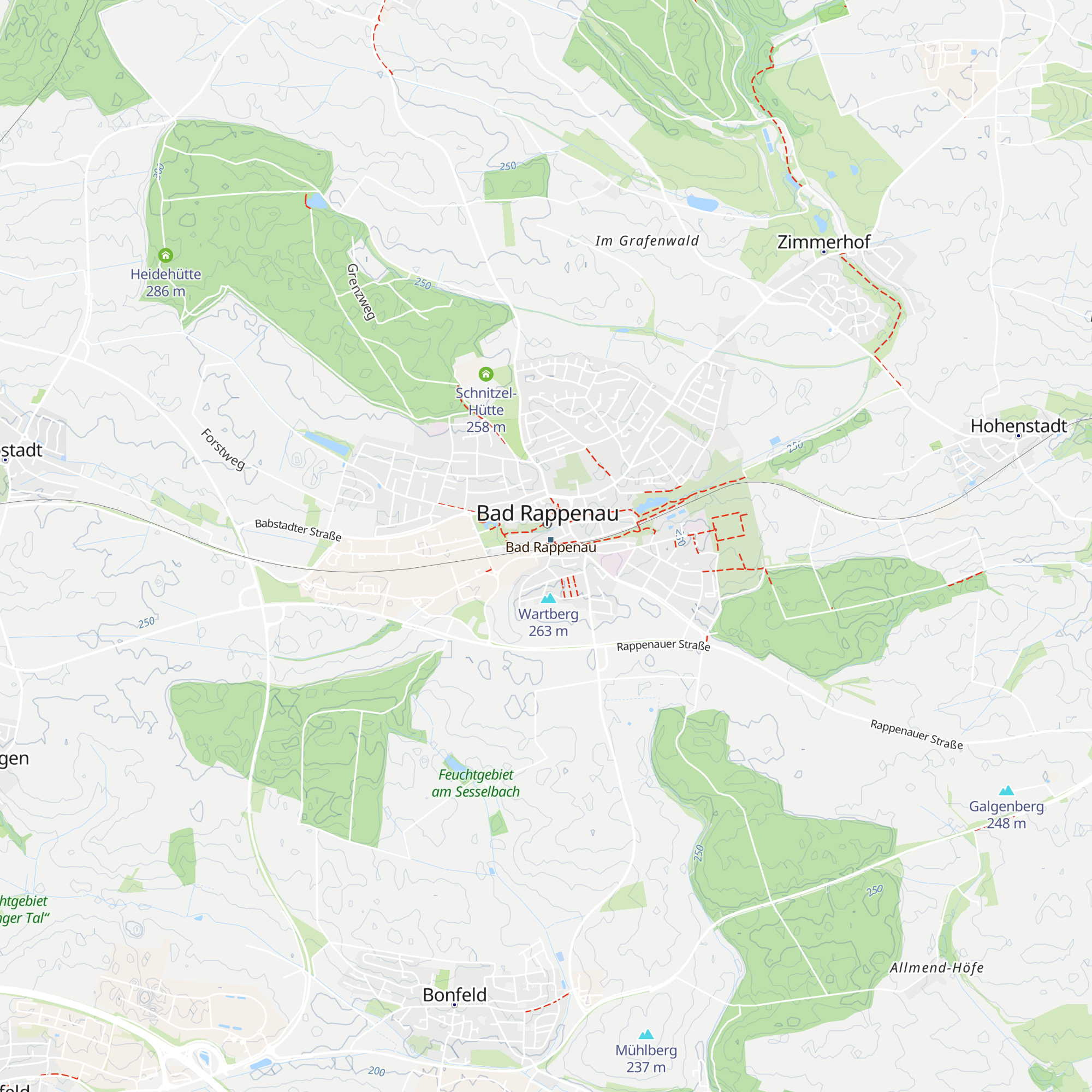 Information Bad Rappenau map