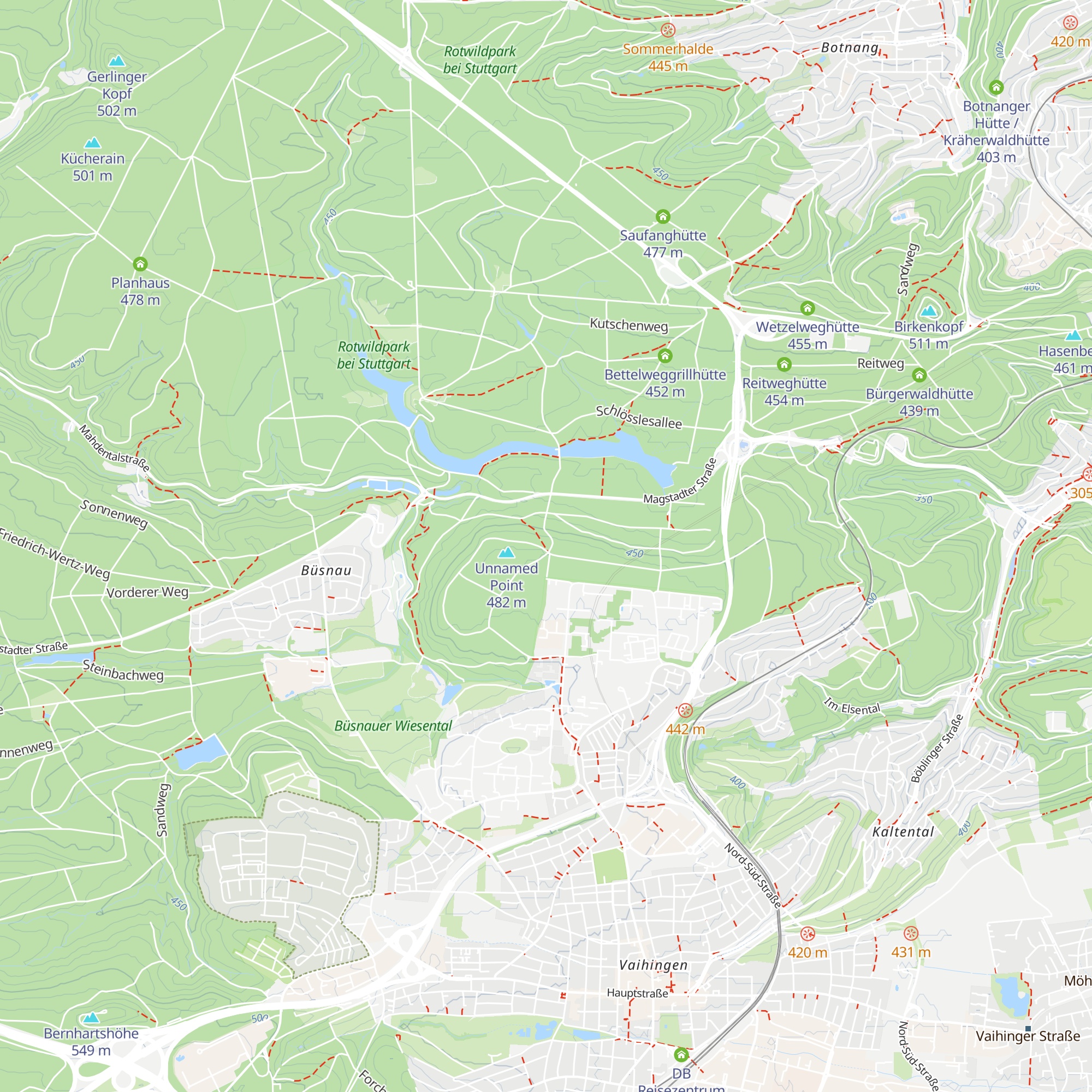 Vier-Eichen-Grillhütte map