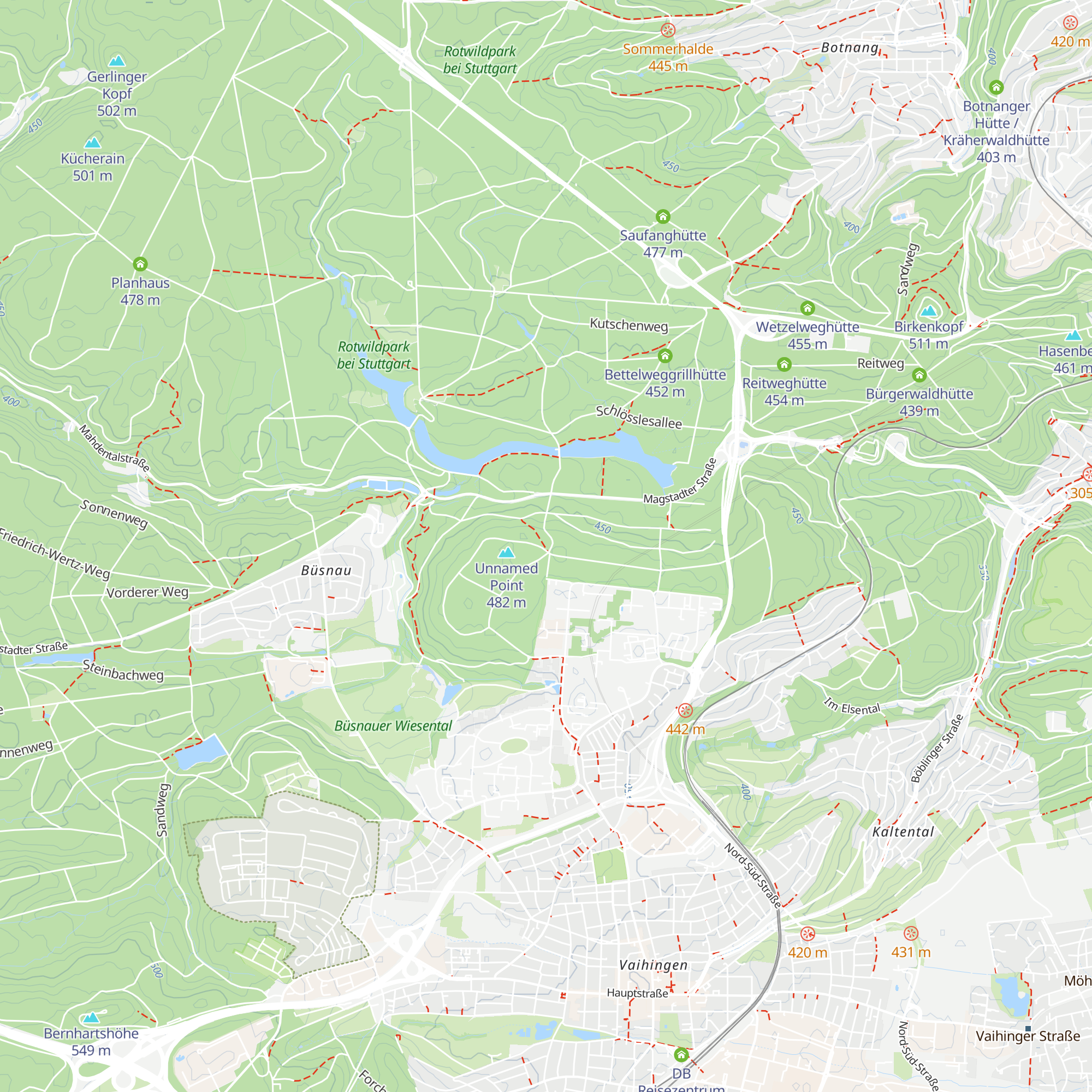 Vier-Eichen-Grillhütte map