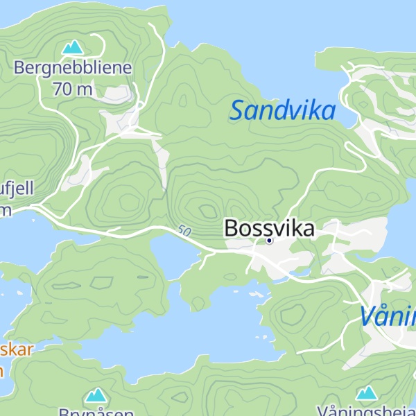 Map of Lifjell