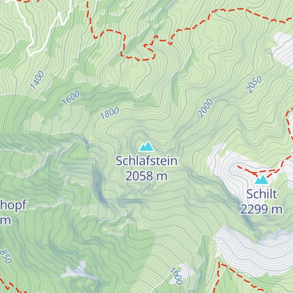 Map of Schlafstein