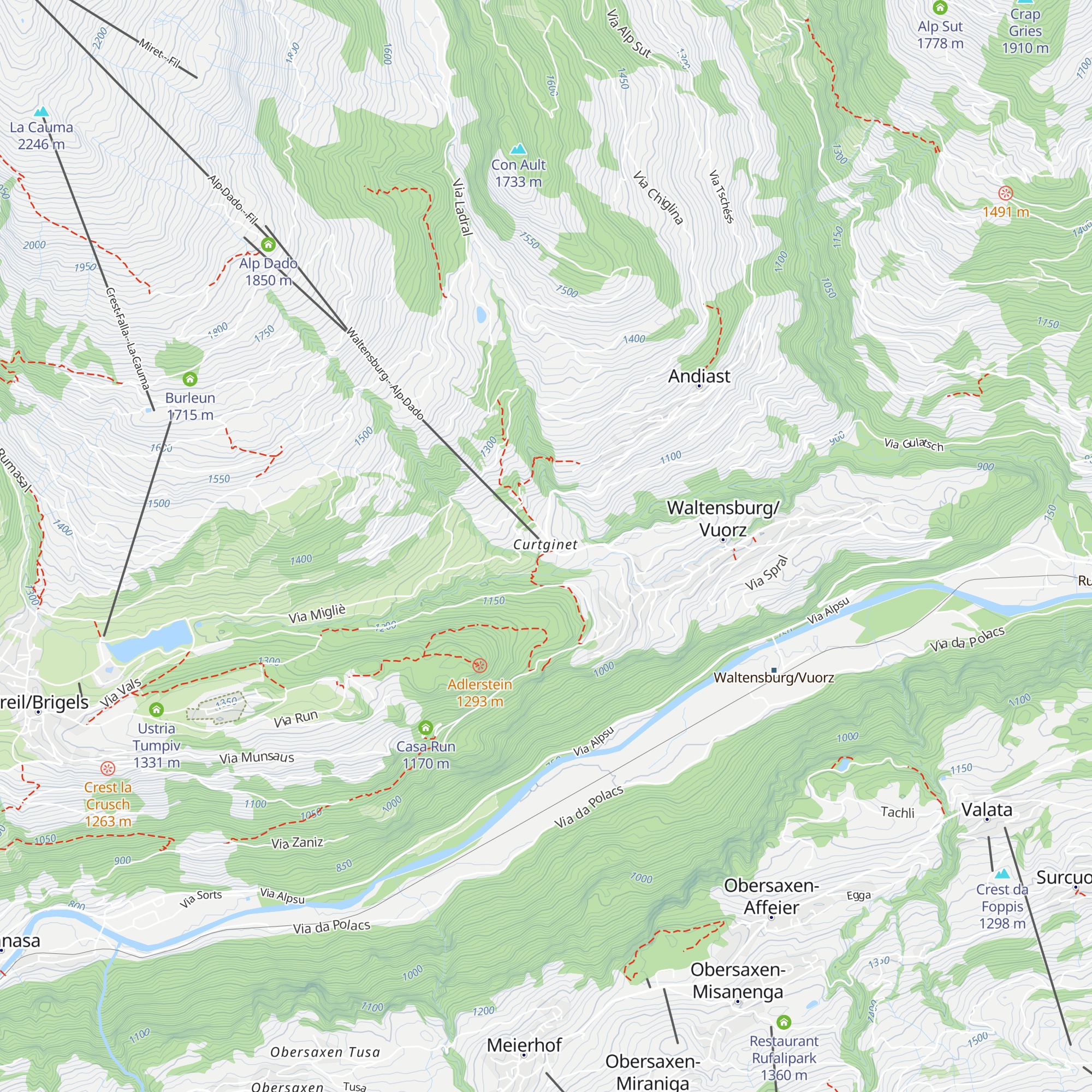 Ustria Curtginet map