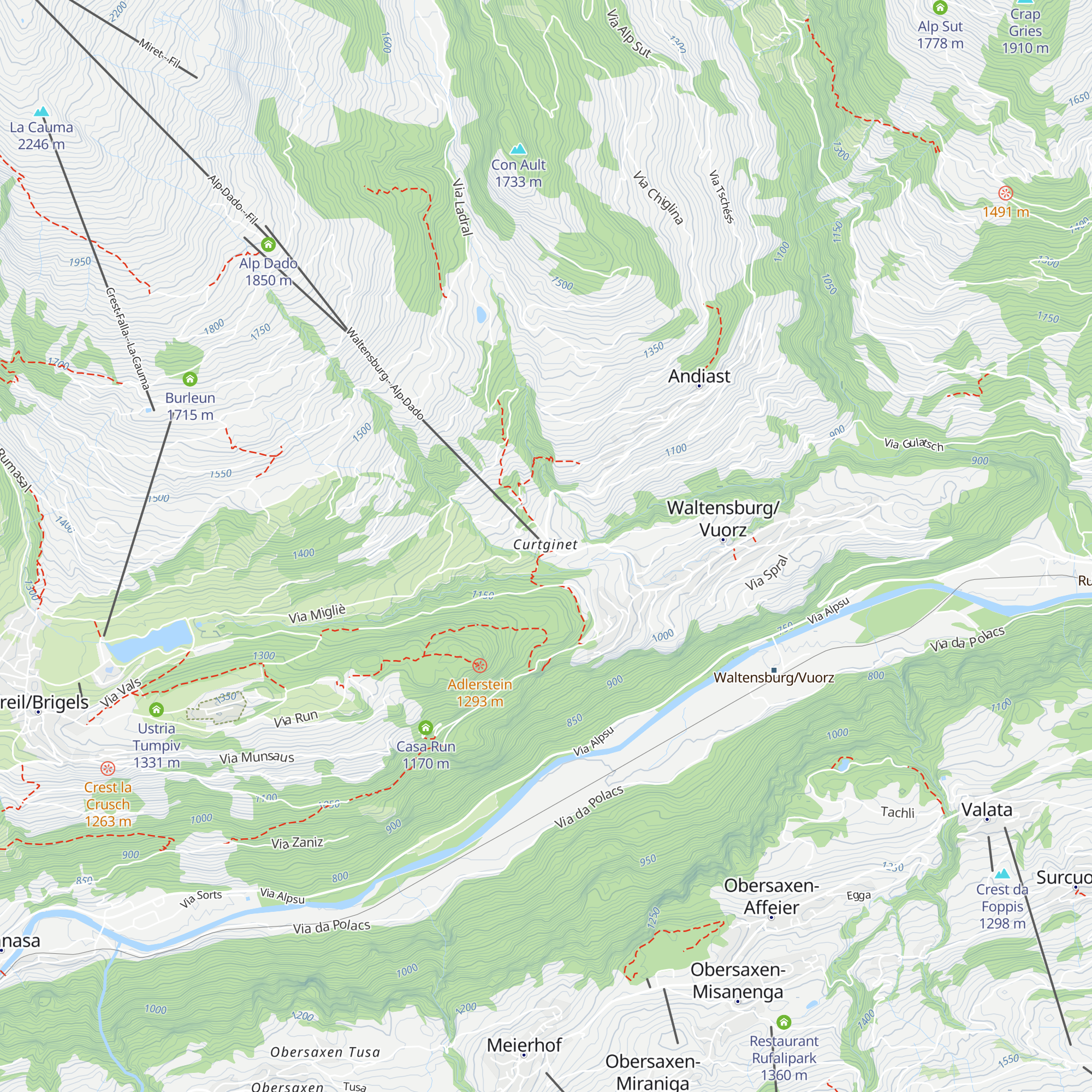 Ustria Curtginet map