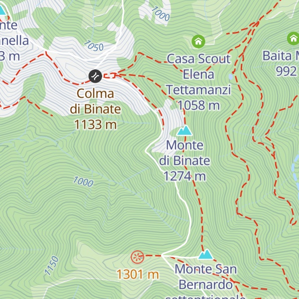 Map of Ex Rifugio Binate