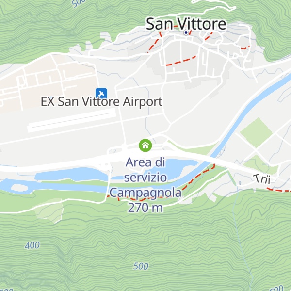 Map of Area di servizio Campagnola