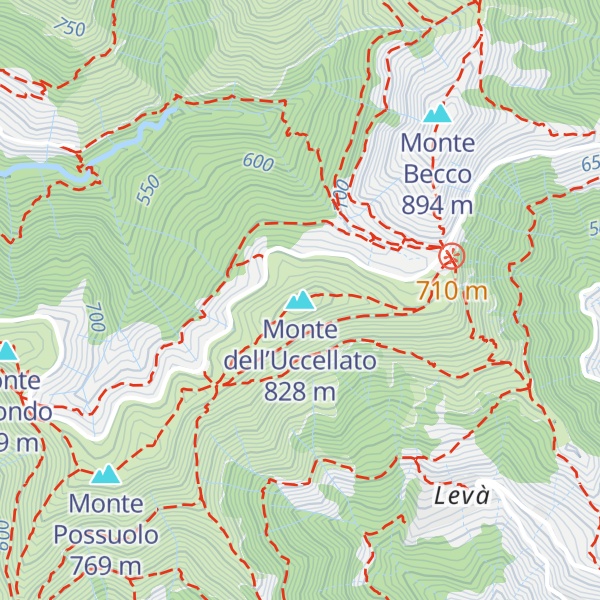 Map of Monte dell’Uccellato