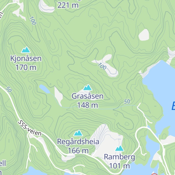 Map of Grasåsen