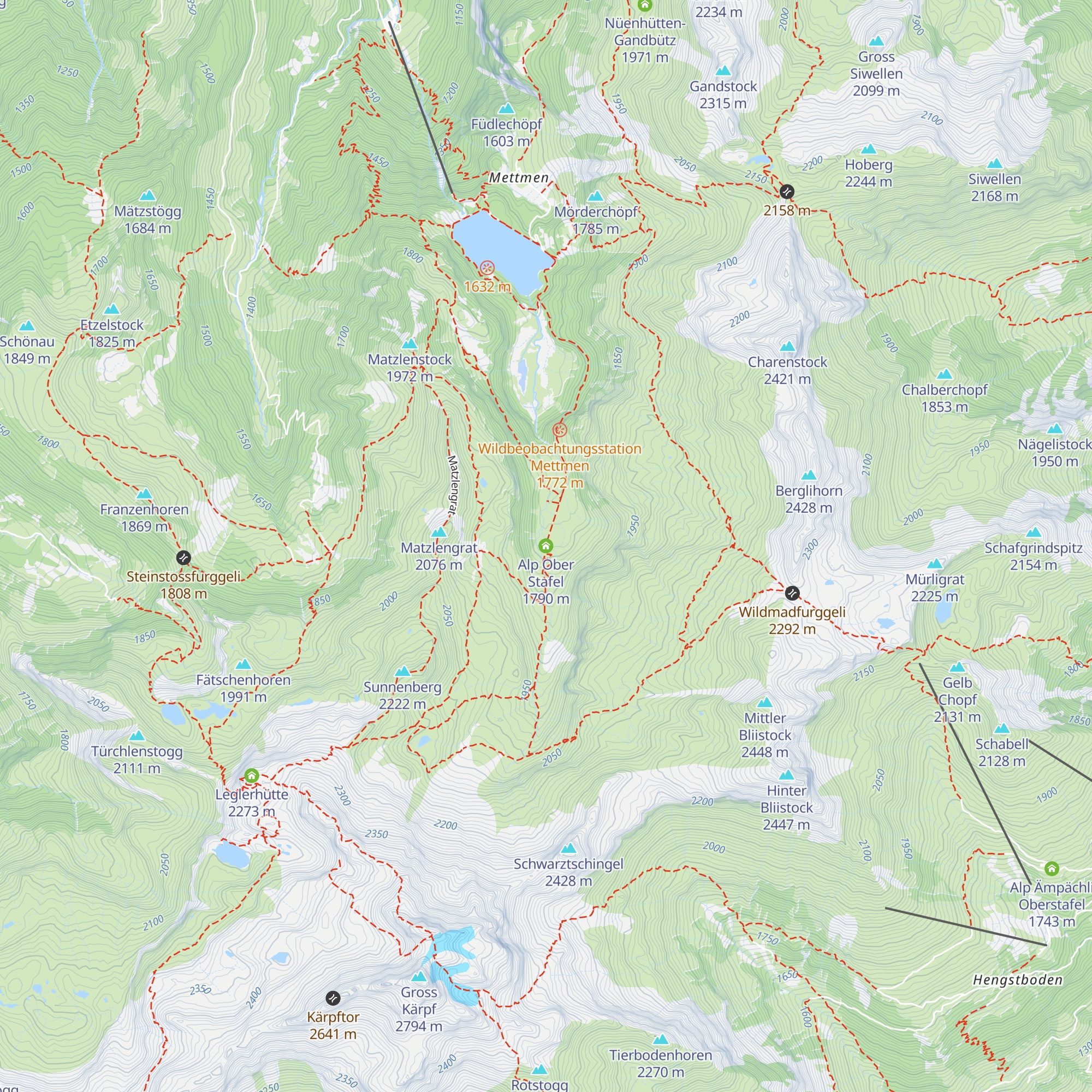 Alp Ober Stafel map