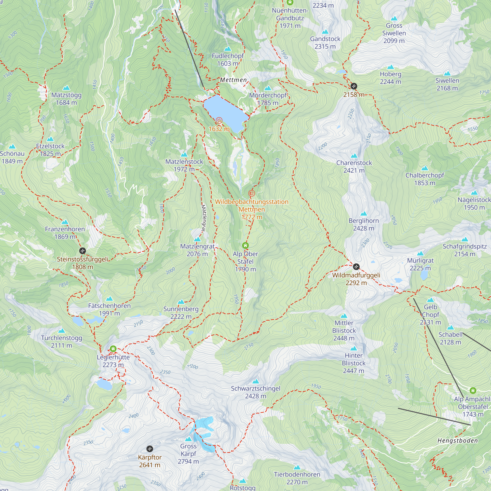 Alp Ober Stafel map