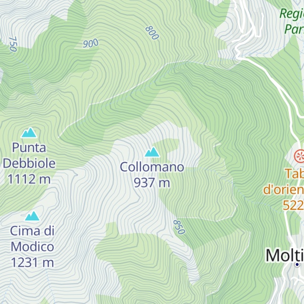 Map of Collomano