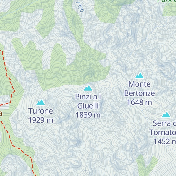 Map of Pinzi a i Giuelli