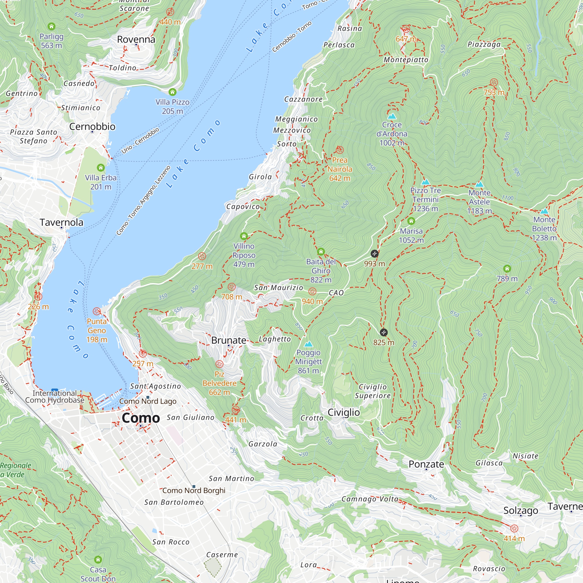Baita Serenitas map