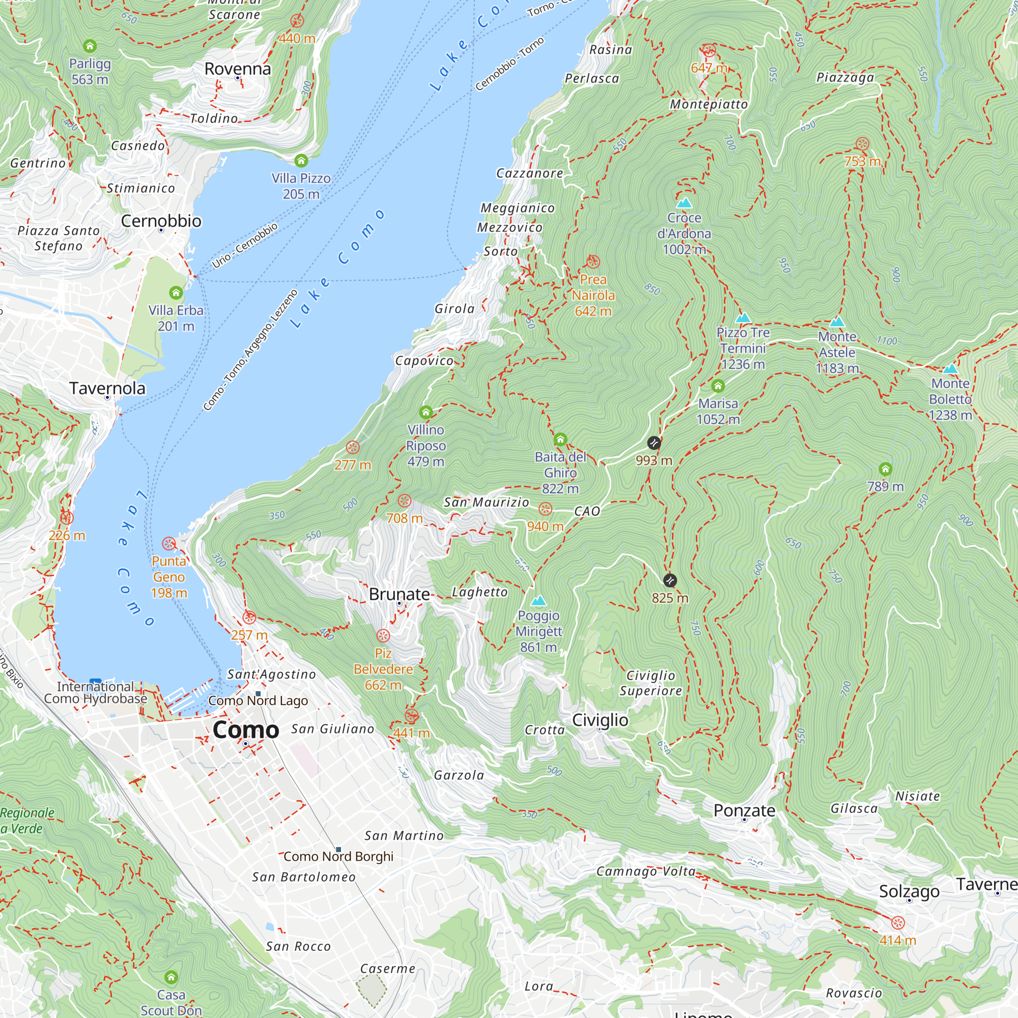 Baita Serenitas map