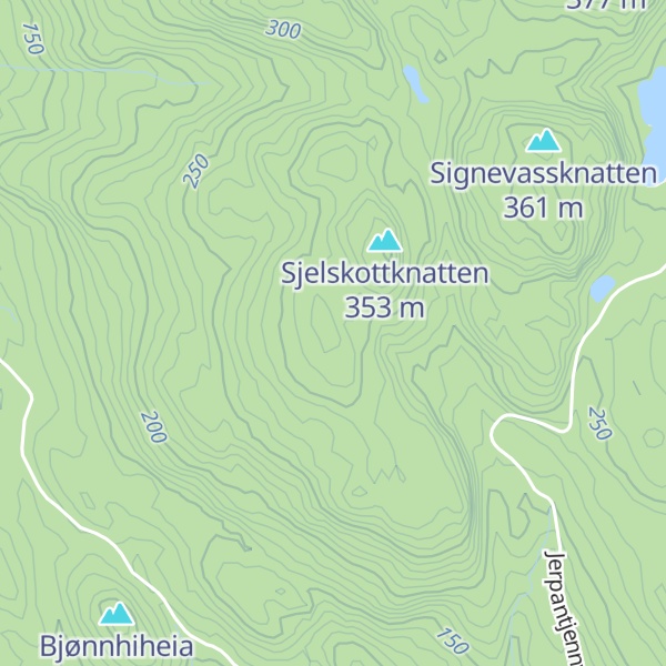 Map of Glisjefjellet