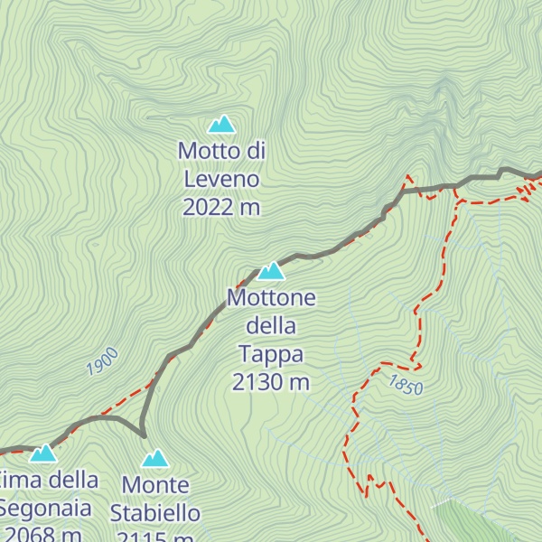 Map of Mottone della Tappa