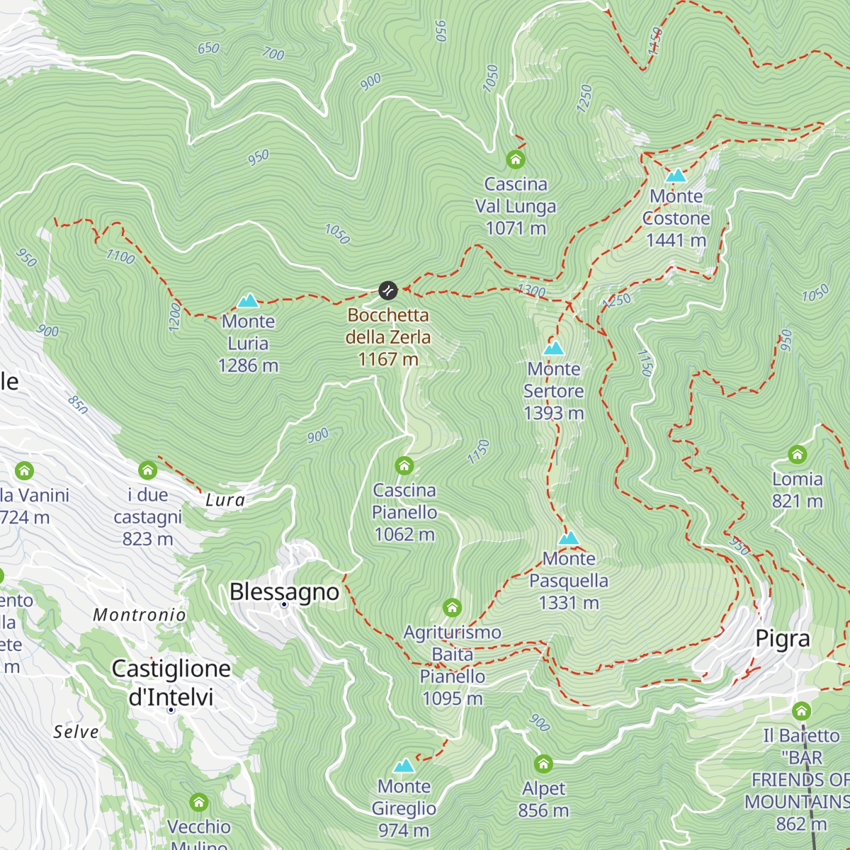 Agriturismo Le Radici map