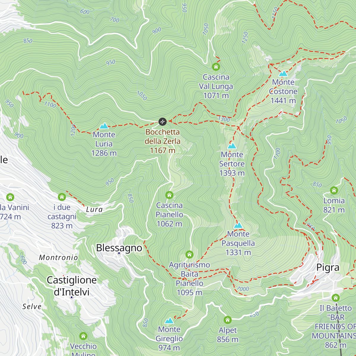 Agriturismo Le Radici map