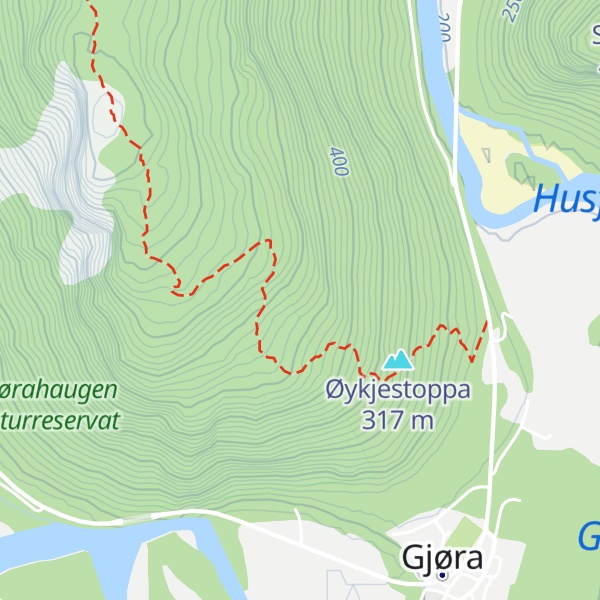 Map of Kjelkan