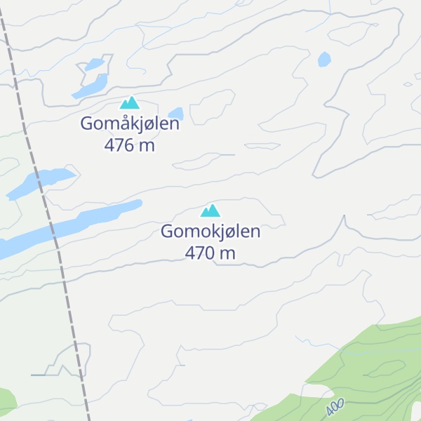 Map of Gomokjølen