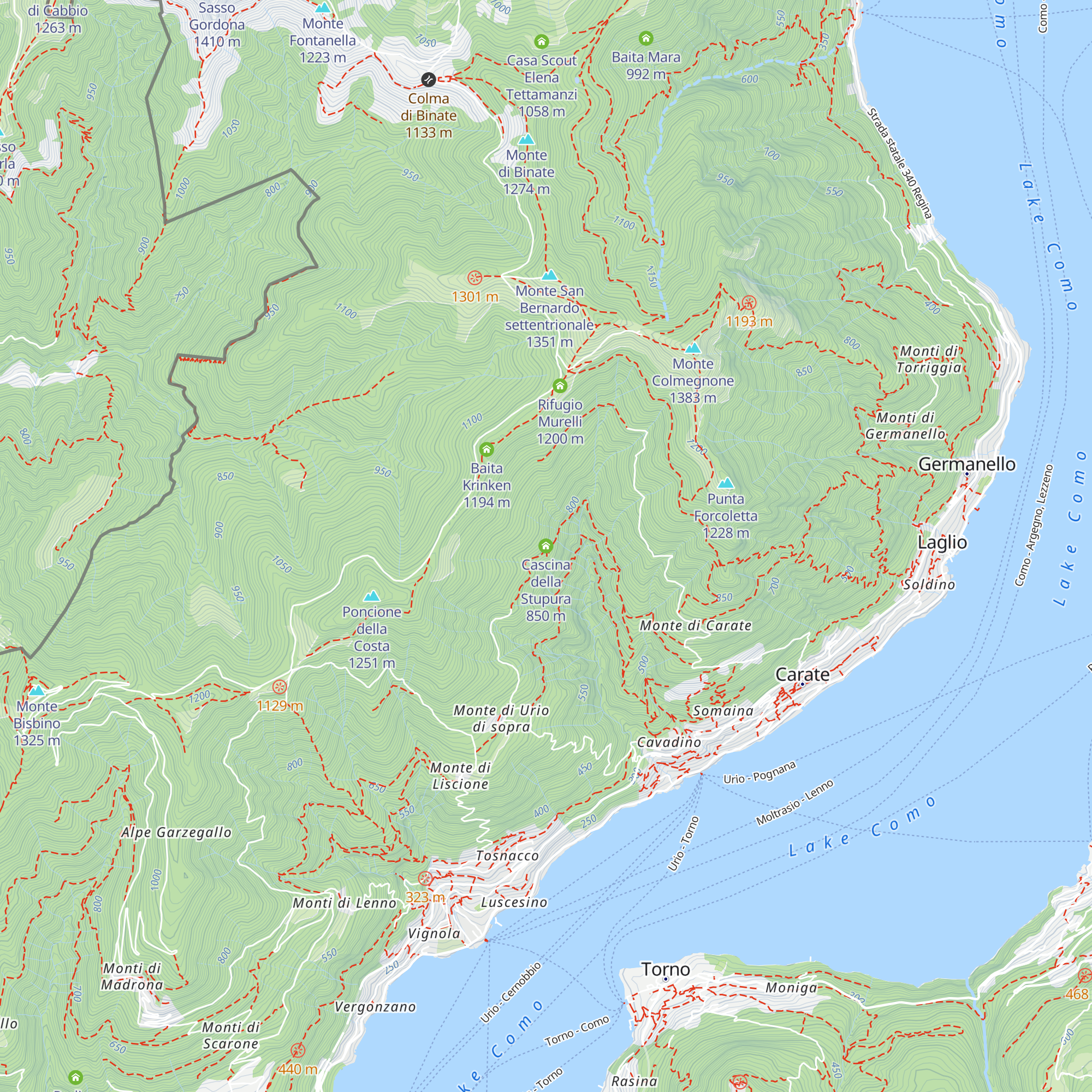 Cascina della Stupura map