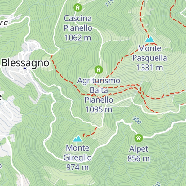 Map of Cascina del Gildo (Giulì)