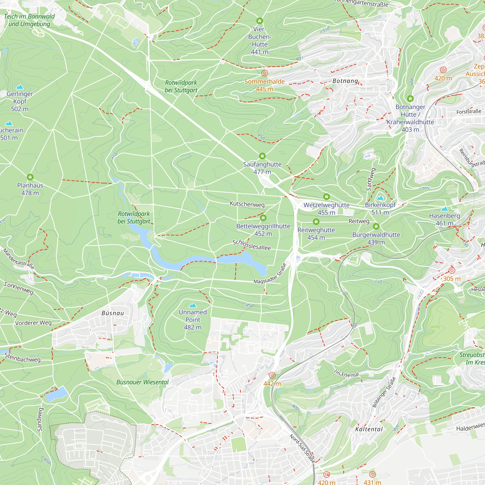 Schlösslesalleehütte map