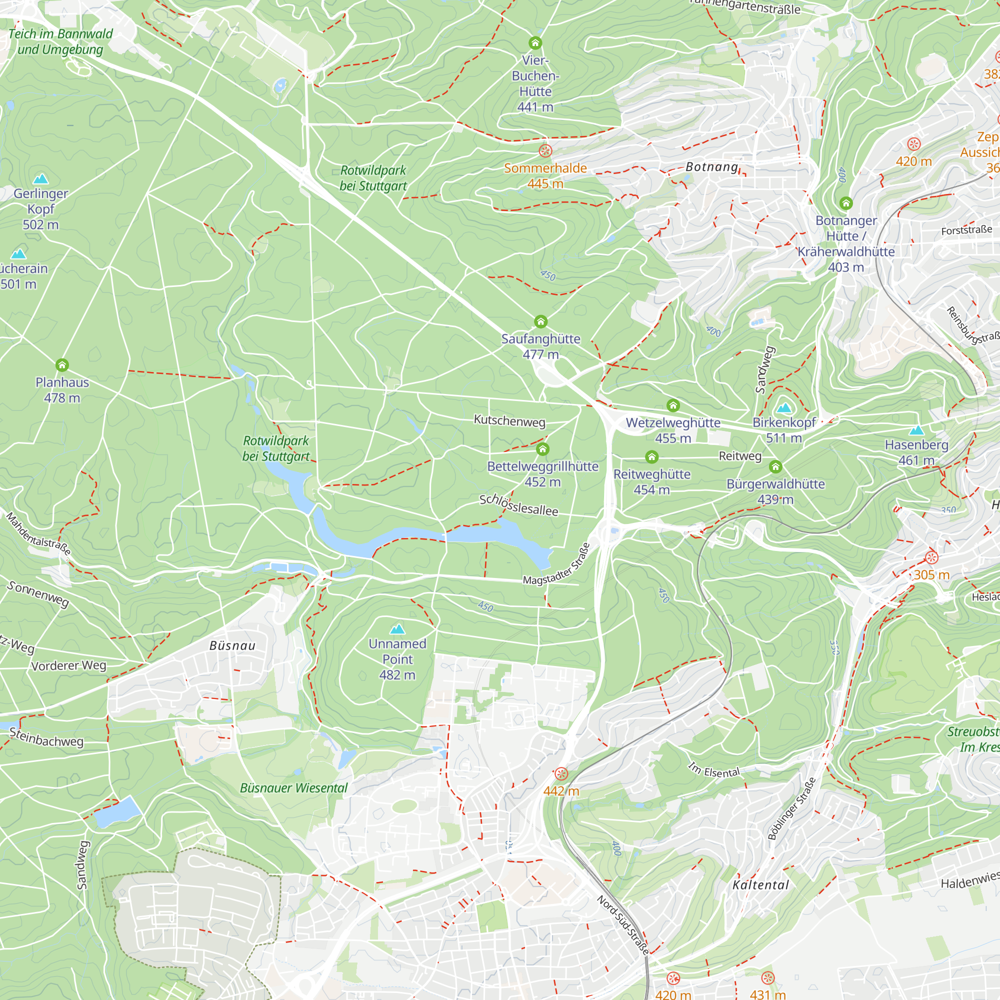 Schlösslesalleehütte map