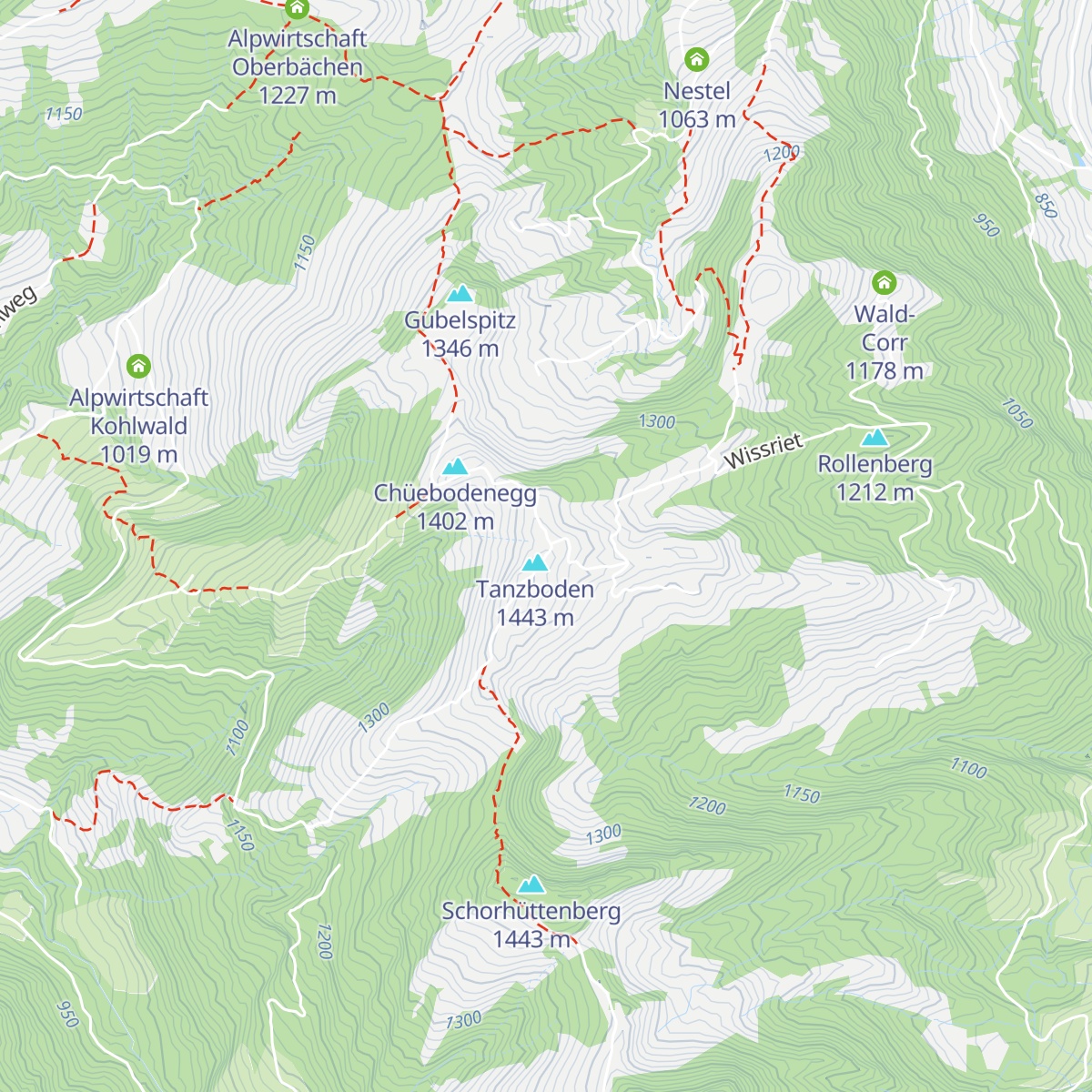 Tanzboden map