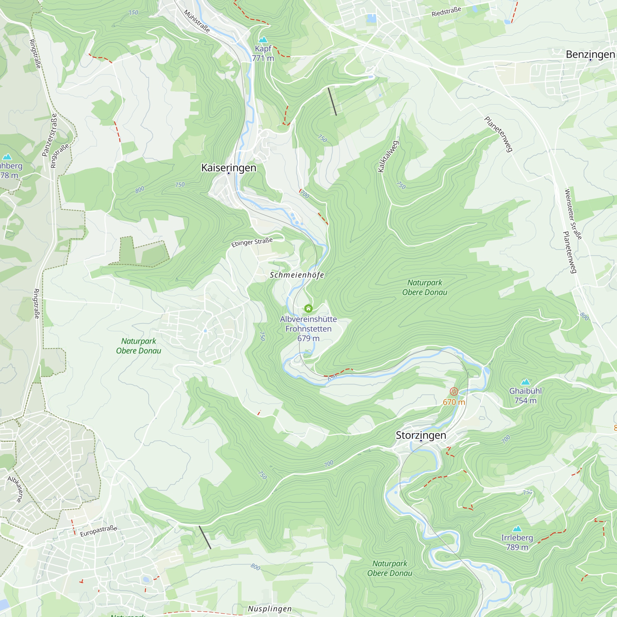 Albvereinshütte Frohnstetten map